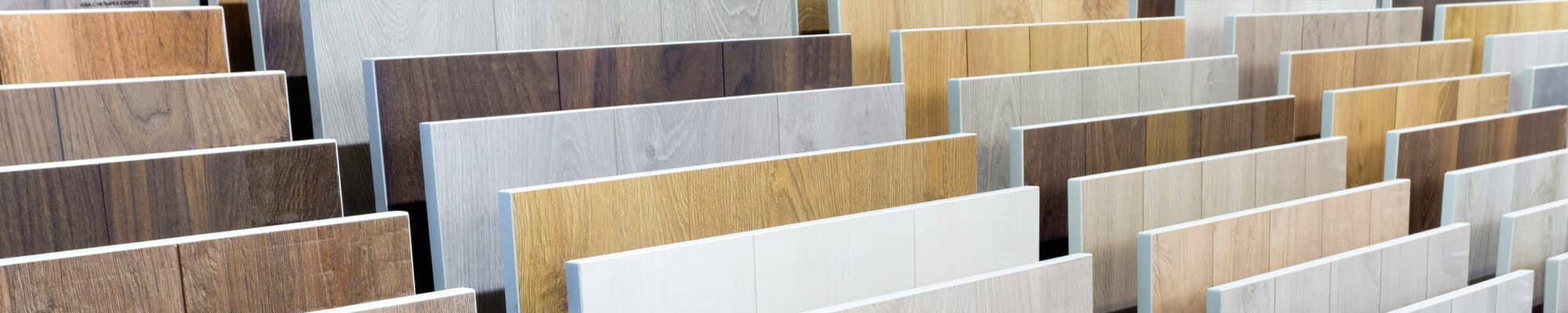 LVP Flooring samples in a bright Union MO showroom